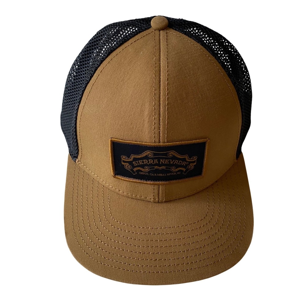 Sierra Nevada Trucker Hat Unisex Brown Black Mesh Snapback Rove Supply Cap Beer